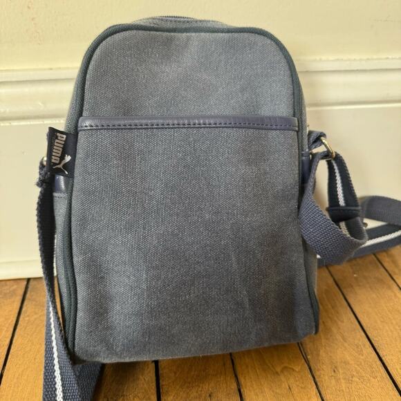 Puma Italia Blue Denim Crossbody Bag - Picture 7 of 9